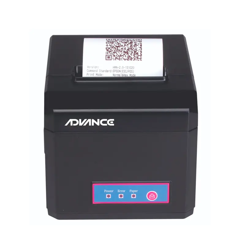 Impresora térmica Advance ADV-8010, velocidad de impresión 300 mm/seg, USB+LAN